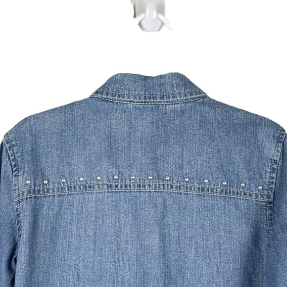 Gap Kids Girls Button Front Denim Dress Size Small - Picture 4 of 7